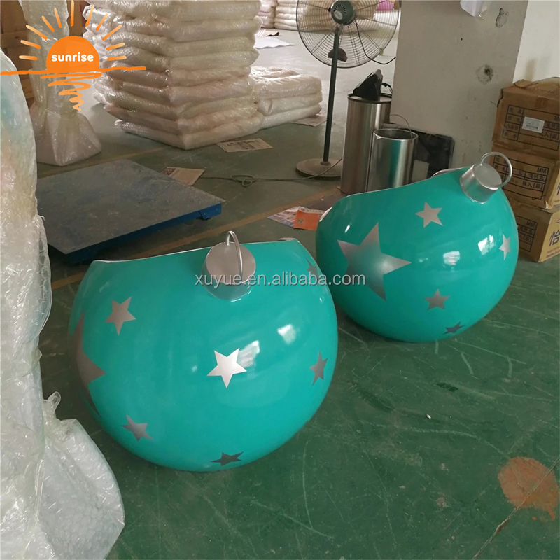 Giant Fiberglass Christmas Ornament Decorative Ball for Indoor and Outdoor Use Other Christmas Decorations