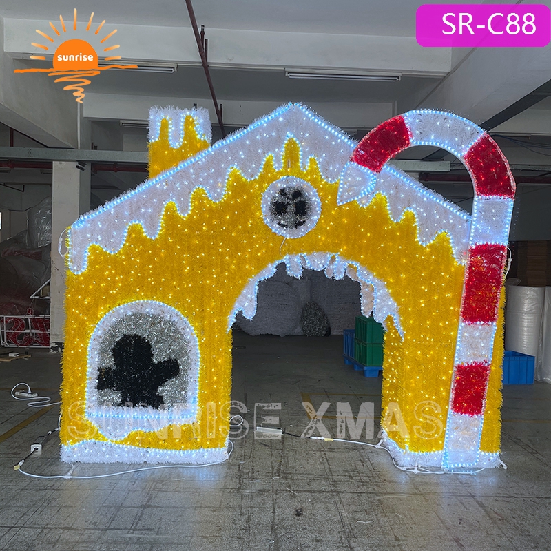 New Style 40cm 60cm 80cm Metal Christmas Gift Box for Shopping Center Decoration Indoor and Outdoor
