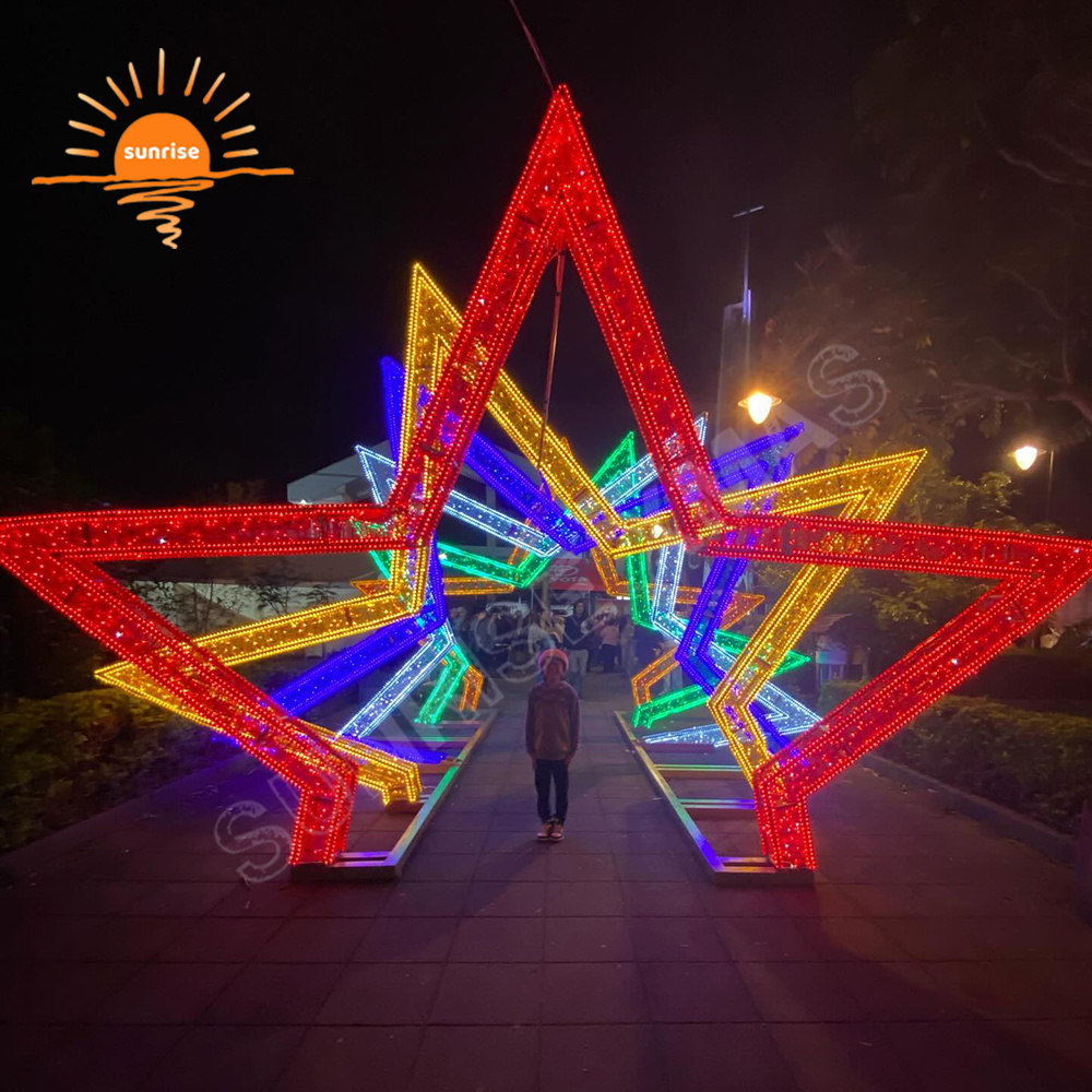 Led Arch Motif Lights for Street Plaza New year