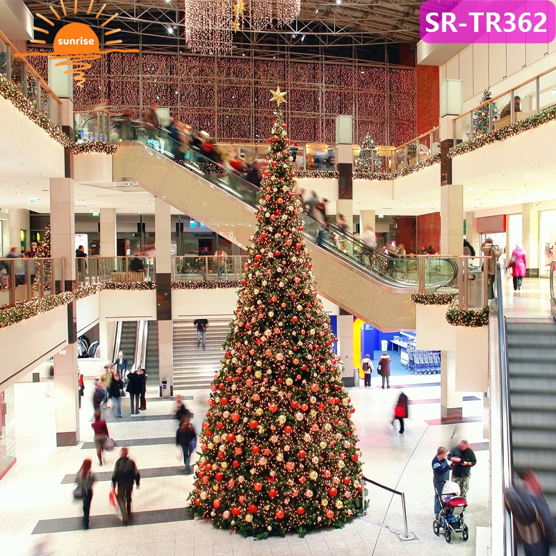 Customized Commercial 5m 6m 7m 10m 15m 20m Large Outdoor Giant Christmas Tree Lighting Color-changing Commercial
