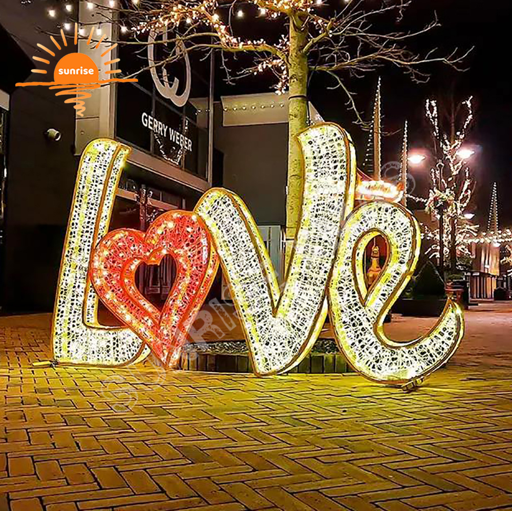 2025 Outdoor IP65 Custom Christmas Numbers for Mall Xmas Park Decorations large Commercial LED Waterproof Motif Lighted in stock