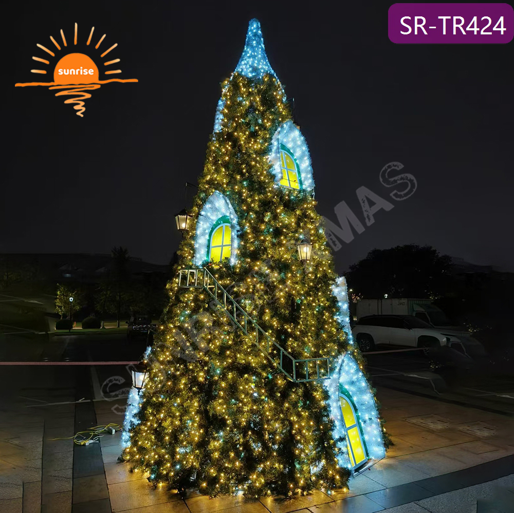 IP65 commercial waterproof large tree DMX Music Light Show Synchronized with Christmas Music Programmable Christmas decoration