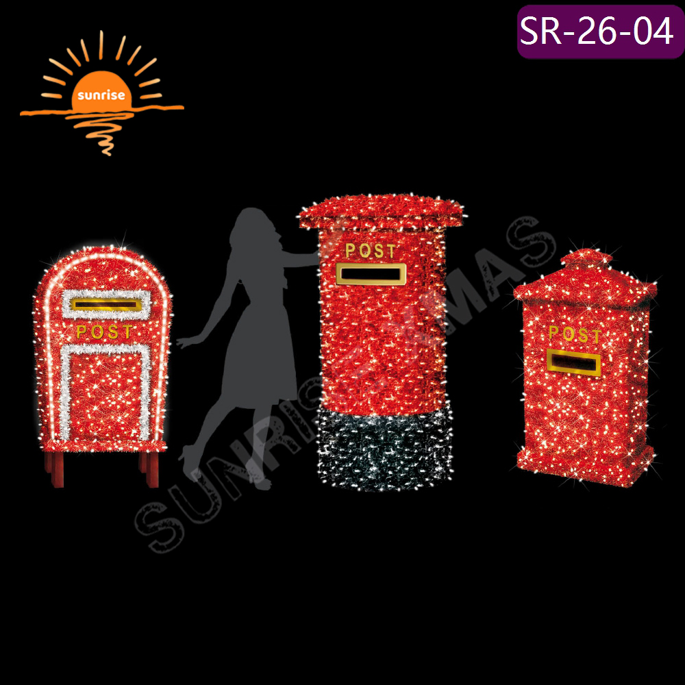 Party Event Ornament Commercial Street post Cross Street Motif Light in stock LED RGB Christmas decoration for mall