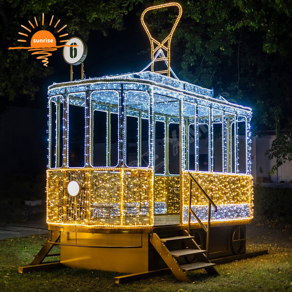 Outdoor Waterproof Park Led Building Blocks Motif Decorative Christmas Illuminated Large Rubik