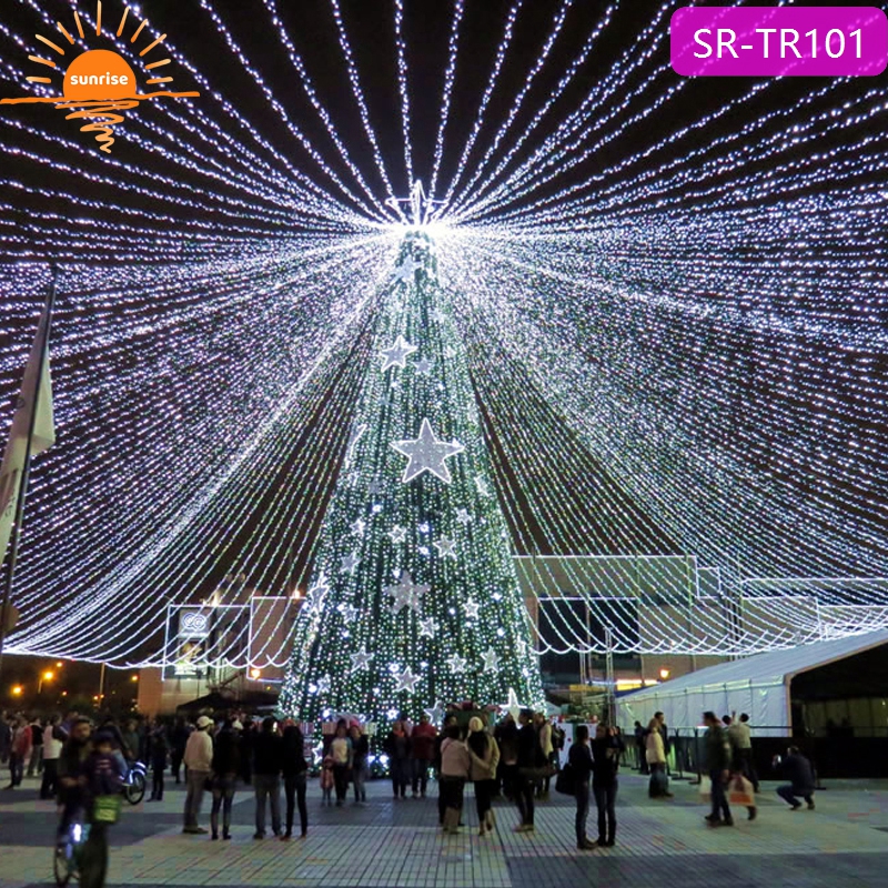 Hot Sale New LED Exterior Custom Smart Music Programmable Giant Decorative Christmas Tree Lights