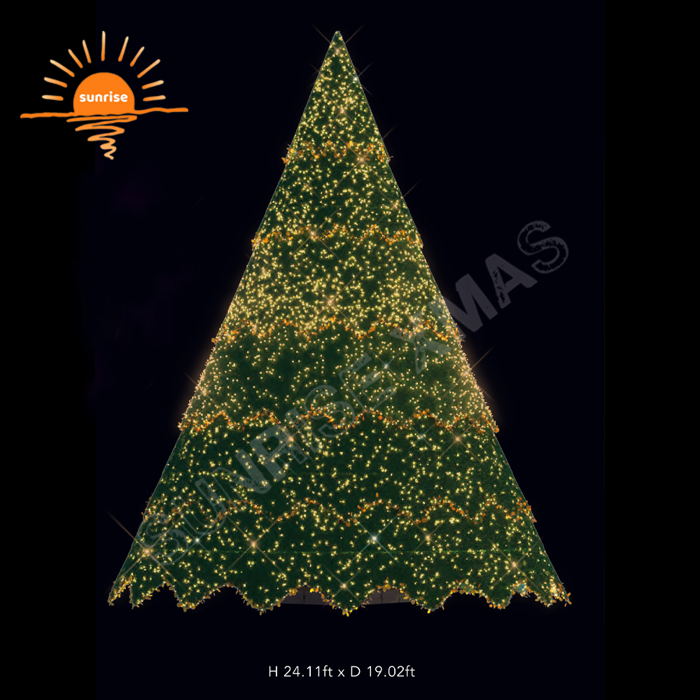 Large Christmas Lights Outdoor Waterproof Holiday Lighting Tree Led Commercial Decorative Lamp LED Christmas Tree