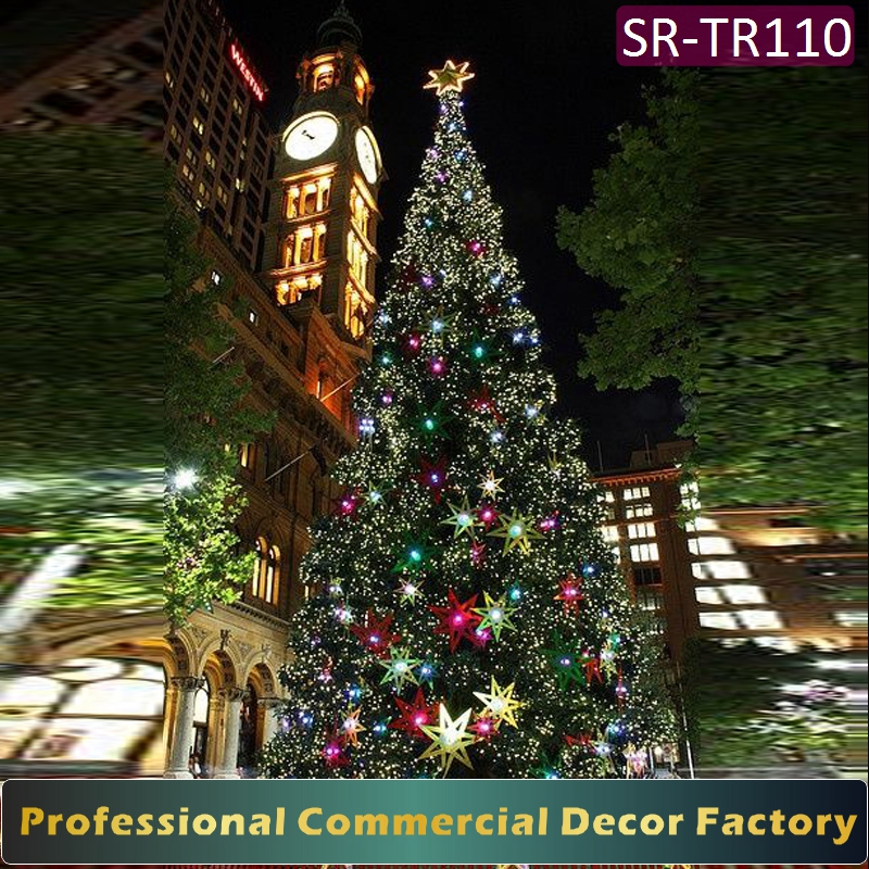 20ft 30ft 40ft 50ft Large Outdoor Artificial Giant  Christmas Tree With Walk Through