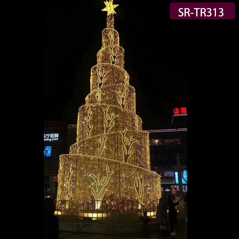 5m 6m 8m 9m 10m 12m 15m  New Shopping Mall Commercial Large Giant Christmas Tree With Toys