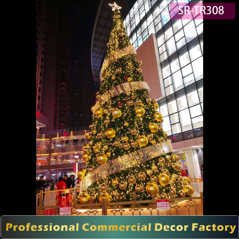 20ft 30ft 40ft 50ft Large Outdoor Artificial Giant  Christmas Tree With Walk Through
