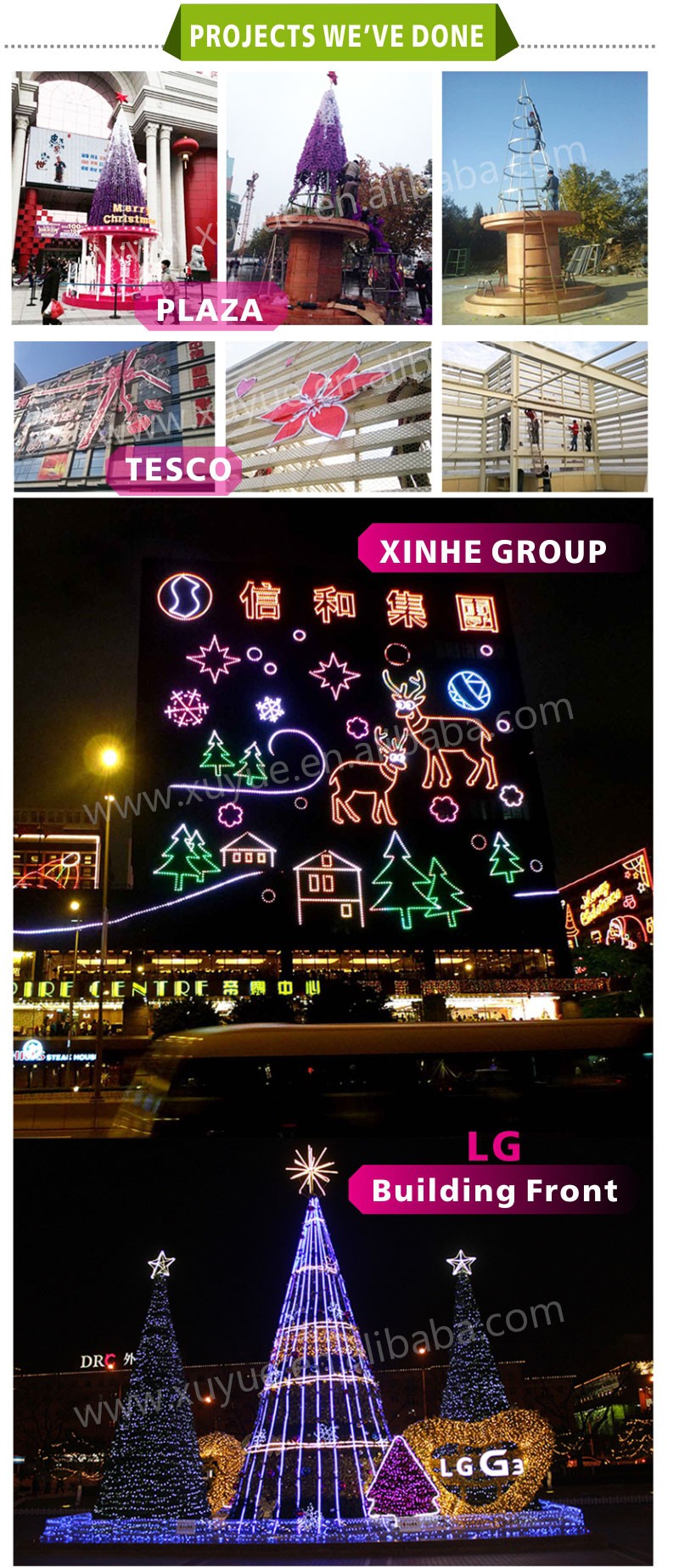 3m 5m Outdoor LED  Lighted Walk Through Large Gift Box Presents Large Christmas Props Decoration for Selfie Photoshoot