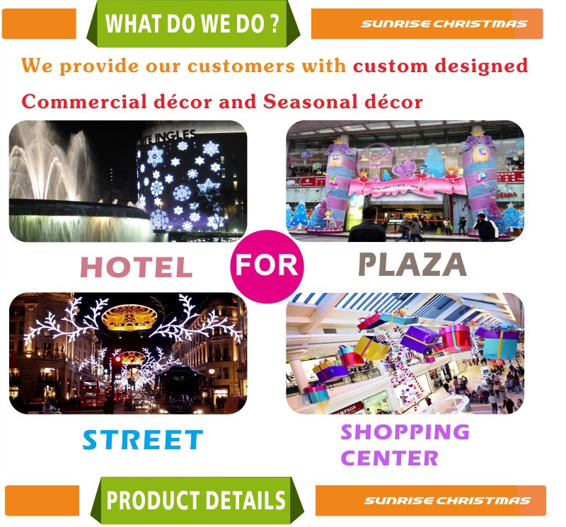 Indoor 2m 3m 4m Pre Lit Christmas Tree for Shopping Mall