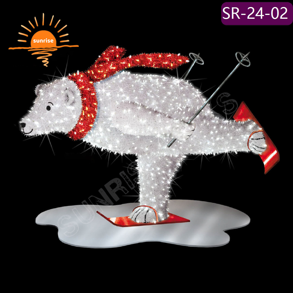 Best LED Animal Motifs Lights show Big Large 3D Bear Custom High Brightness for Garden Holiday Street Park Decoration