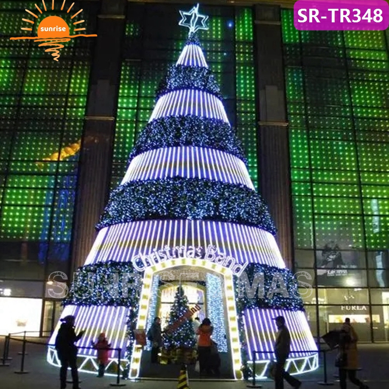 2023 Giant LED Light PVC Artificial Christmas Tree Commercial Giant 16ft  20ft 30ft 40ft  Luxurious Big Large Christ