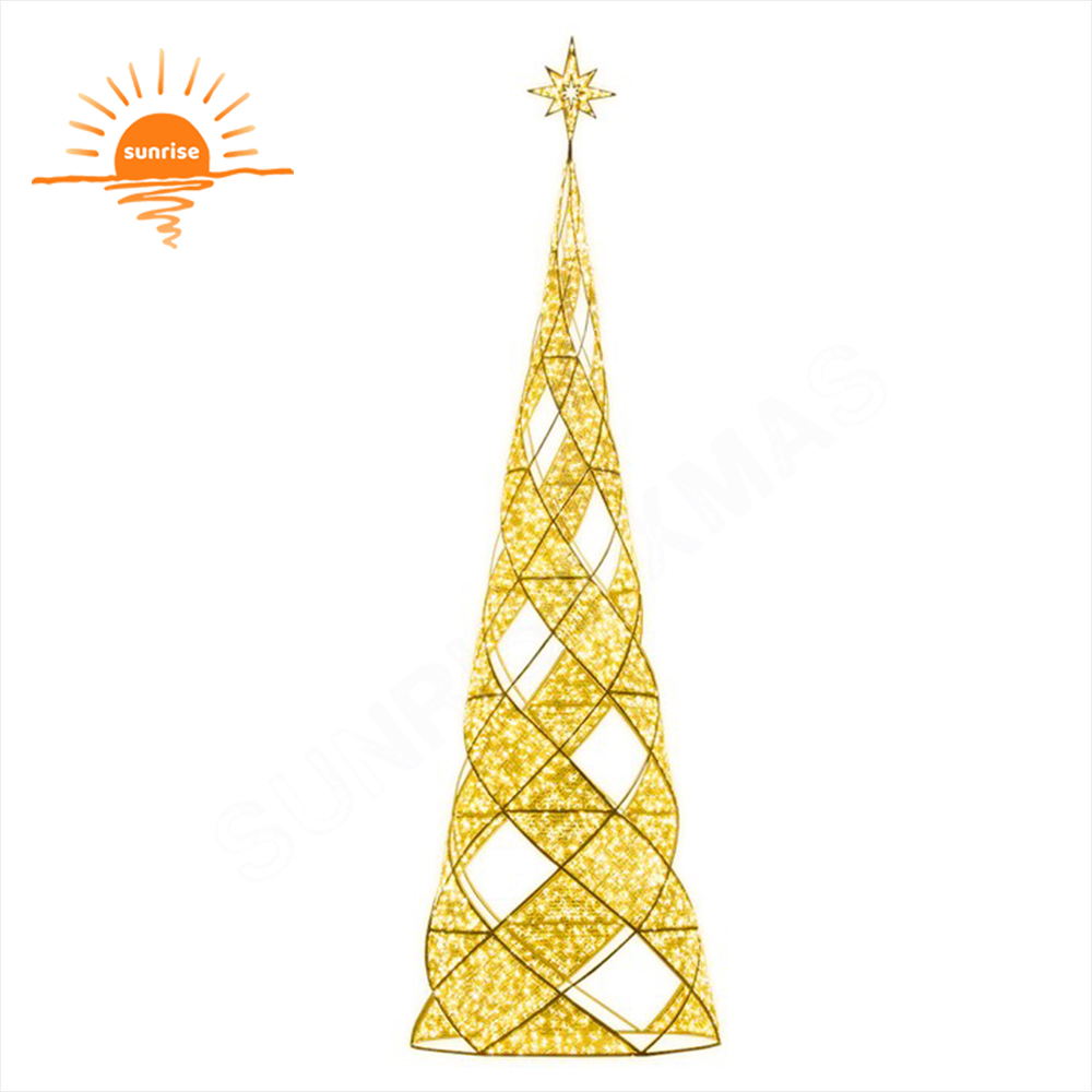 Waterproof Customized LED Christmas Tree Decoration for Shopping Mall Decoration Xmas Letters Tree Commercial Large Decorations