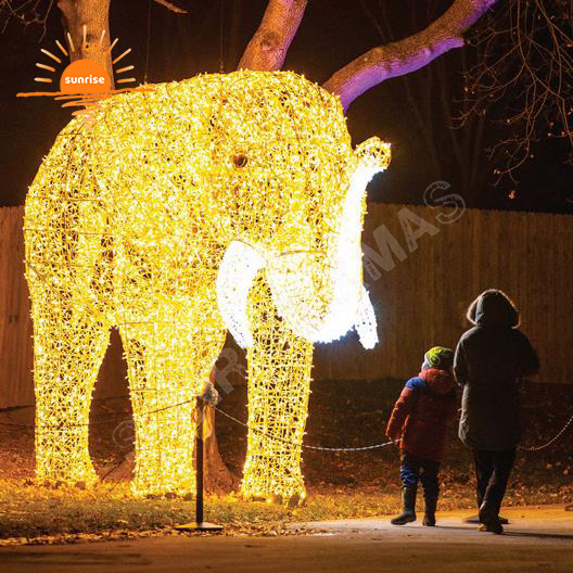 Large LED Penguin Motif Light Xmas Teddy Bear Festival Light Show Animal Commercial Christmas Lights for Zoo Park