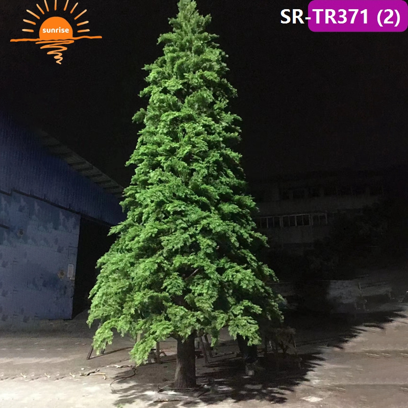 Large Outdoor 10ft 20ft High 100% High Artificial Christmas Tree with Snow and LED Lights
