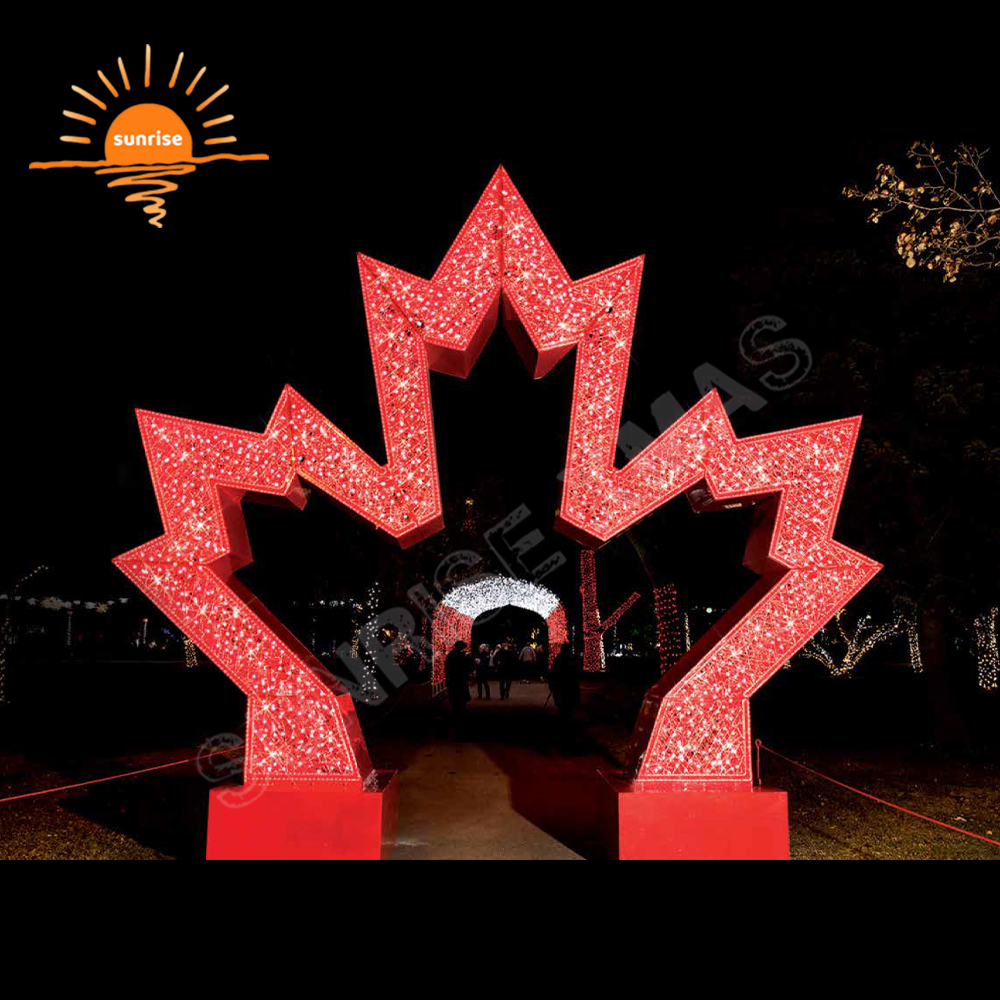 Large Outdoor Christmas Light Arch Commercial Huge Outdoor LED  Lighted Christmas Gift Large Outdoor Christmas Decorations
