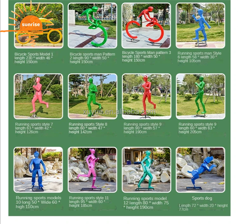 Life Size Fiberglass Resin Sports Basketball Court Sculpture Garden Ornaments Outdoor Mall Fiberglass Decoration