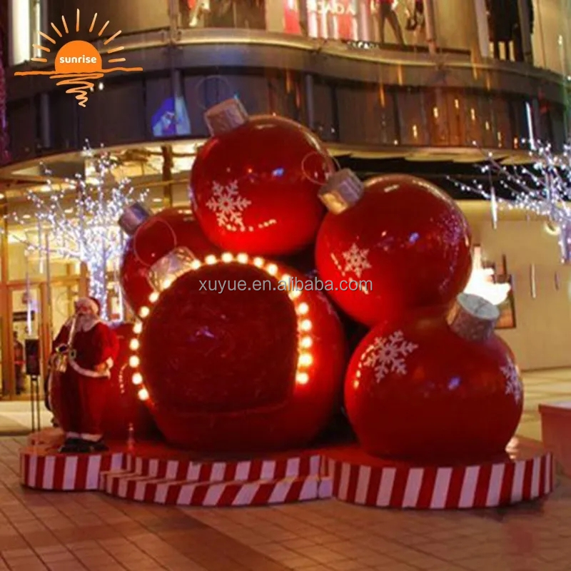 Giant Fiberglass Christmas Ornament Decorative Ball for Indoor and Outdoor Use Other Christmas Decorations