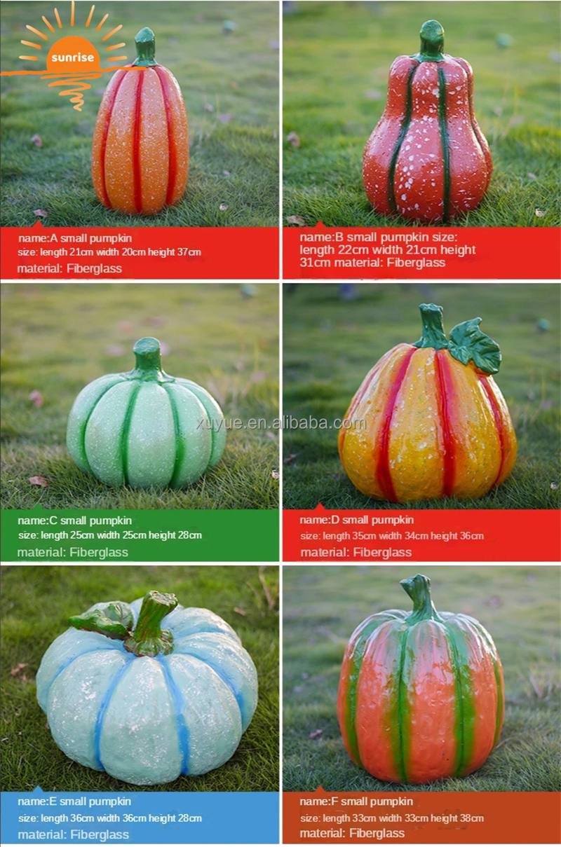 Artificial Vegetables Fruit Pumpkin Watermelon Strawberry Pineapple Sculpture Resin Outdoor Mall Fiberglass Decoration