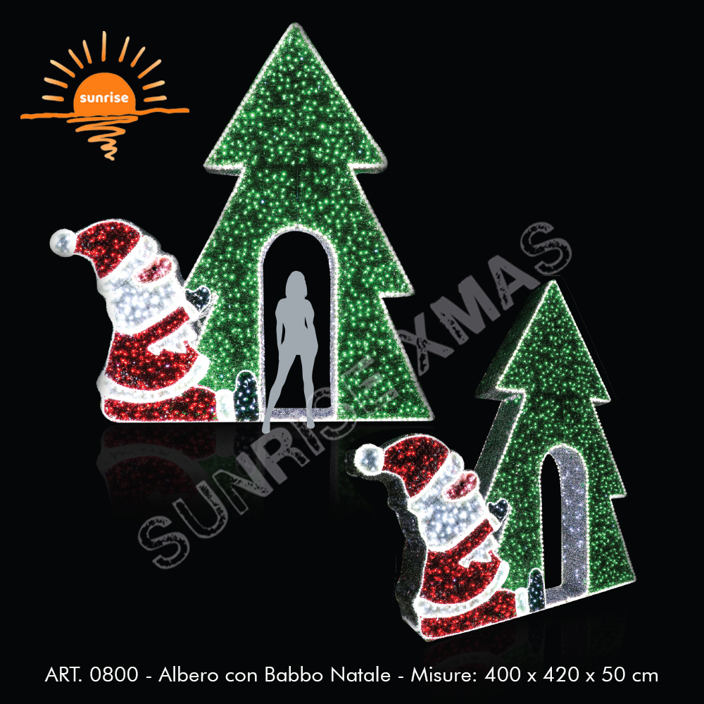 Snowflake arch light square Santa Claus decoration Customized tree luminous Christmas walk through tunnel LED motif light show