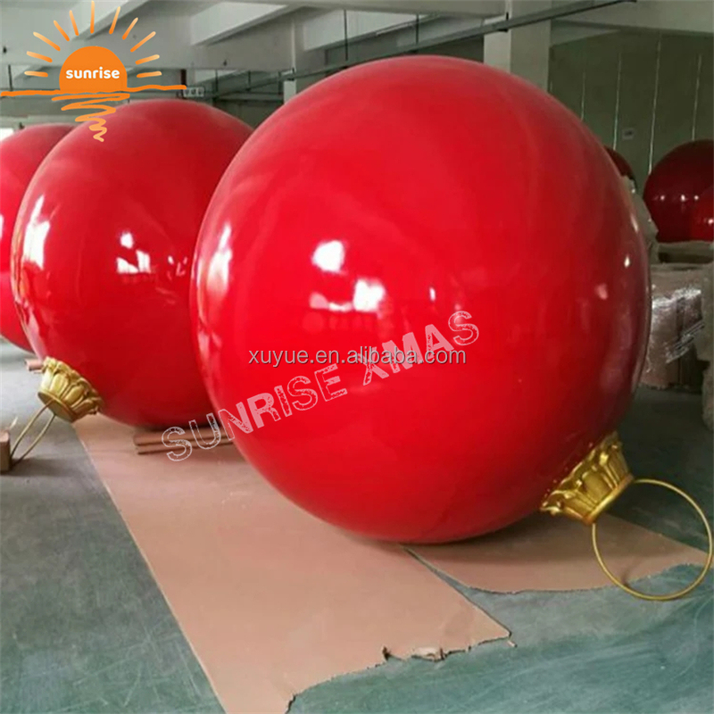 Giant Christmas Ornament Indoor and Outdoor Glass Fiber Colorful Ball Christmas Giant Ornament