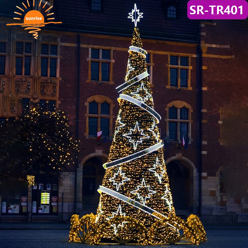 Large-scale Commercial Outdoor Luxury New Year Decoration LED Smart Music Programmable Christmas Tree Party Holiday Supplies