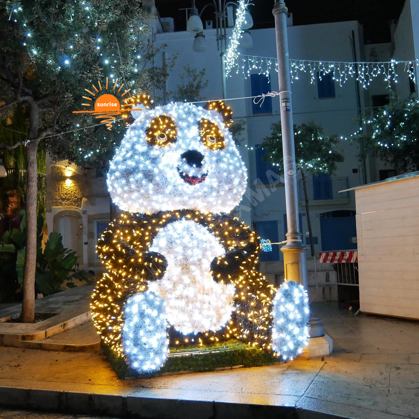 Large LED Penguin Motif Light Xmas Teddy Bear Festival Light Show Animal Commercial Christmas Lights for Zoo Park