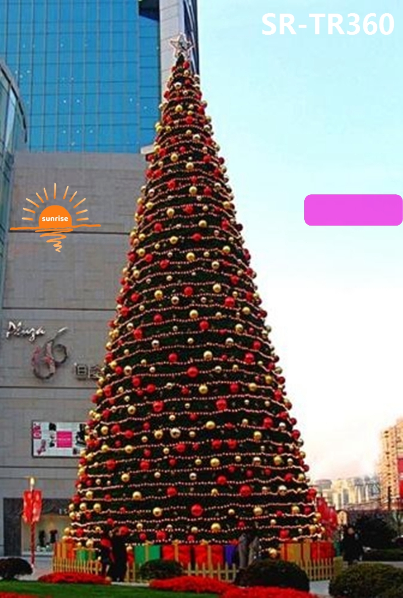 Customized Commercial 5m 6m 7m 10m 15m 20m Large Outdoor Giant Christmas Tree Lighting Color-changing Commercial