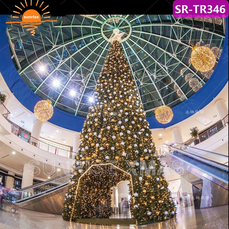 2023 Giant LED Light PVC Artificial Christmas Tree Commercial Giant 16ft  20ft 30ft 40ft  Luxurious Big Large Christ