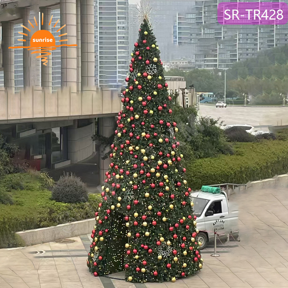 IP65 commercial waterproof large tree DMX Music Light Show Synchronized with Christmas Music Programmable Christmas decoration