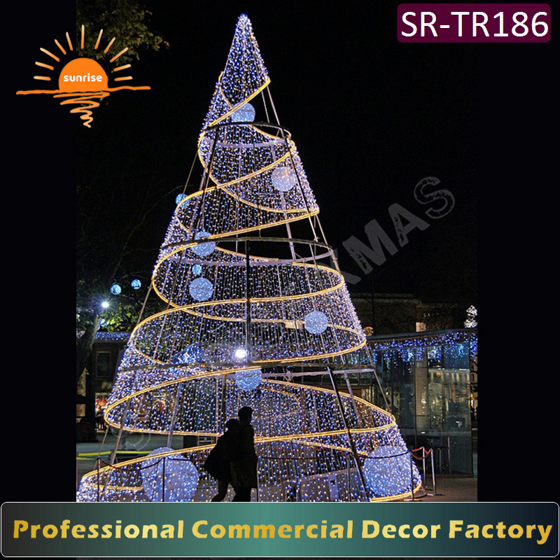 Artificial Christmas tree Decoration for Festive Displays DMX Music Light Show Synchronized with Christmas Music Programmable