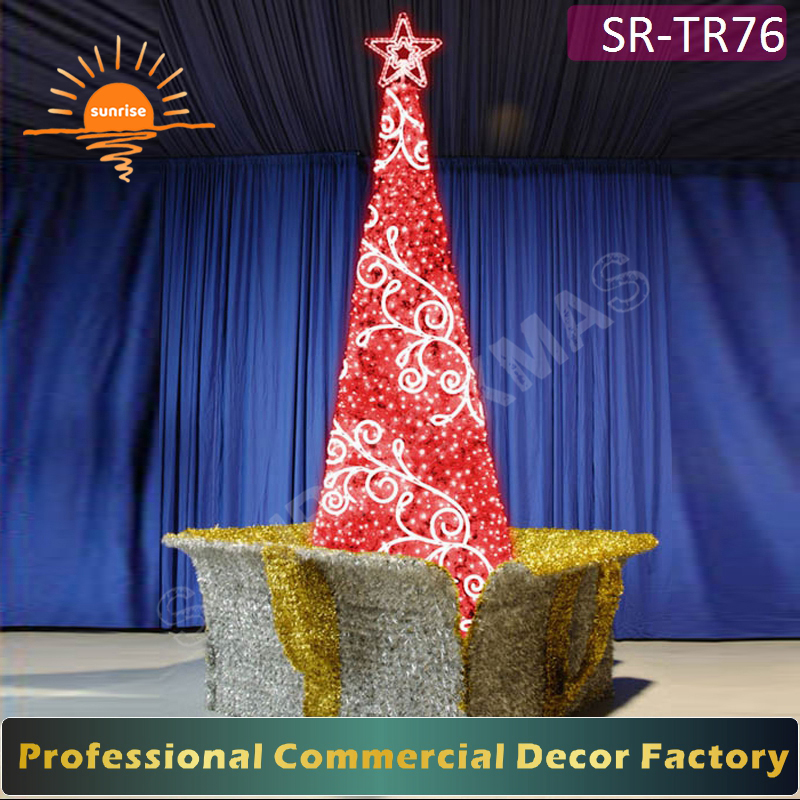 Christmas Tree New Style with led Lighting and ball Decoration artificial Commercial christmas tree Both Indoor and Outdoor Use