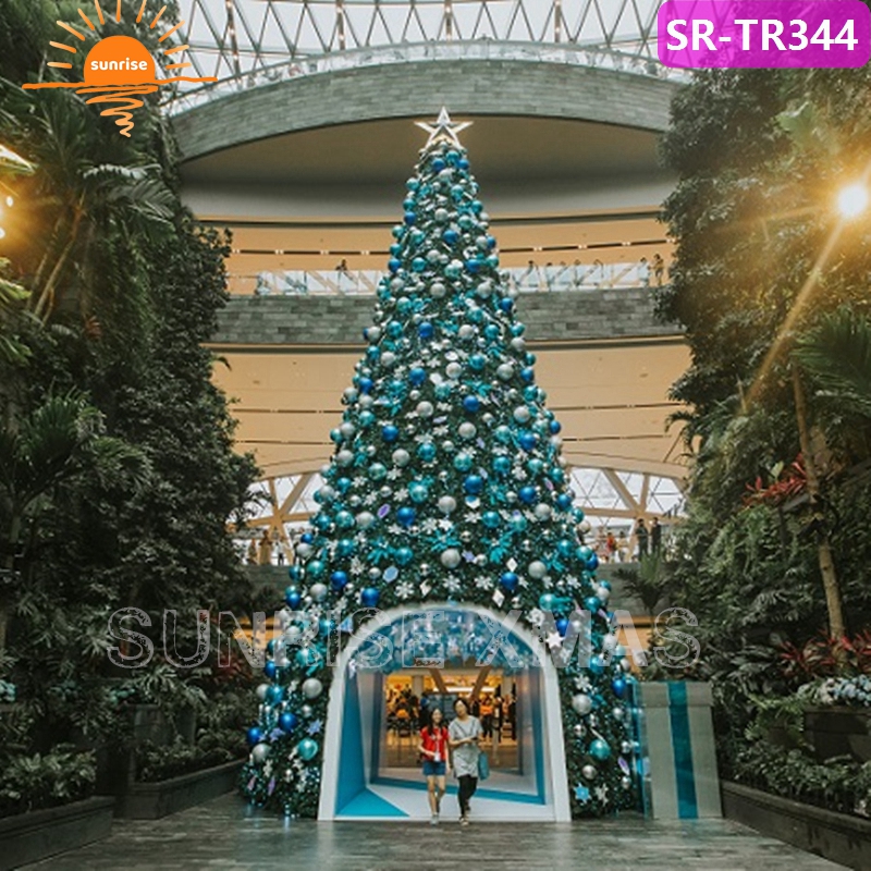 2023 Giant LED Light PVC Artificial Christmas Tree Commercial Giant 16ft  20ft 30ft 40ft  Luxurious Big Large Christ