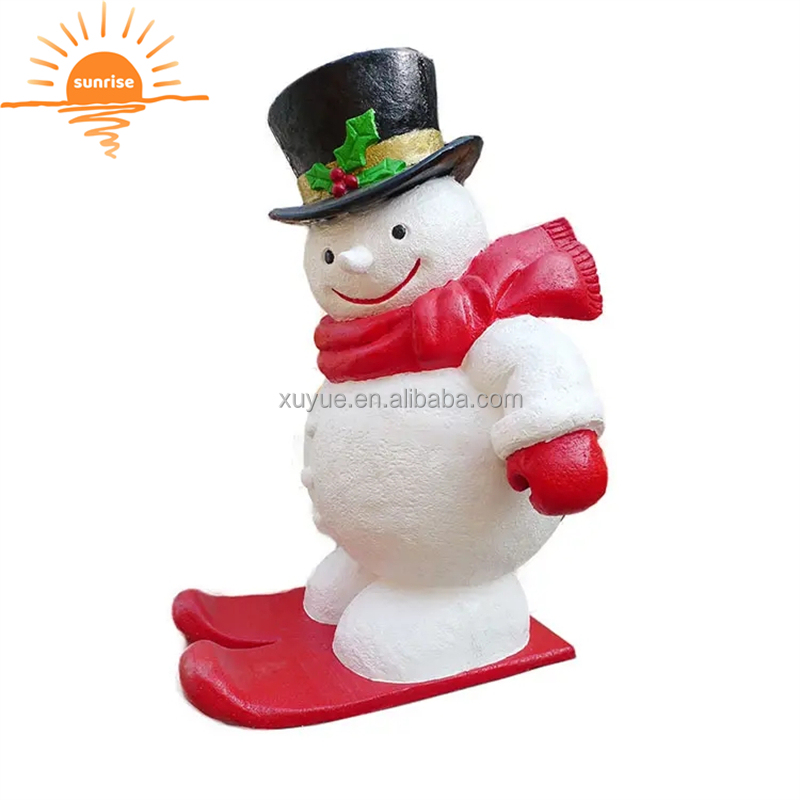 Hot Sale Christmas Decoration Fiberglass Statue Life Size Outdoor Santa Claus