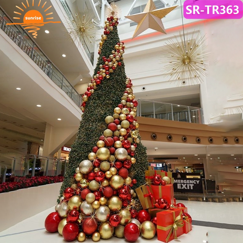 Commercial Street Outdoor Luxury Christmas and New Year Christmas Tree LED Large Lighting Outdoor Christmas Decorations