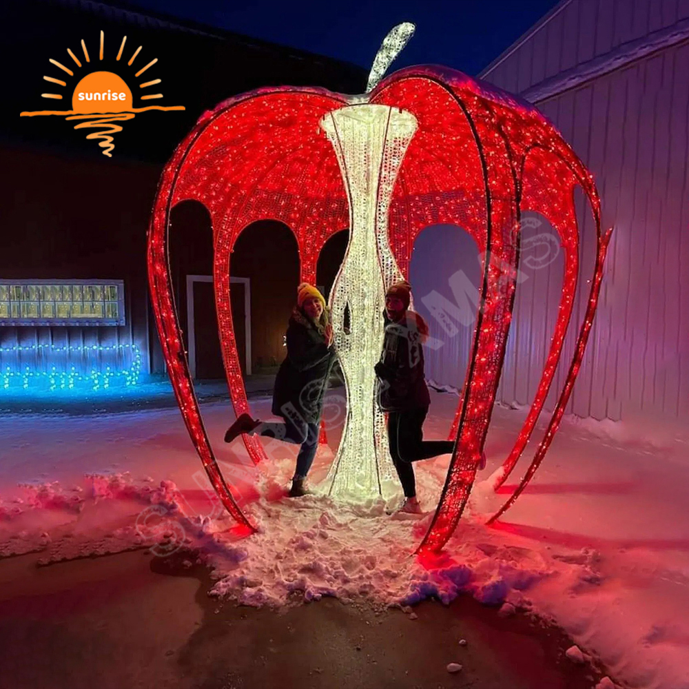 Holiday Letters Decoration Giant Alarm Clock Commercial LED Lighted Walk Through LED Ball Bauble Christmas Ornament for Exterior
