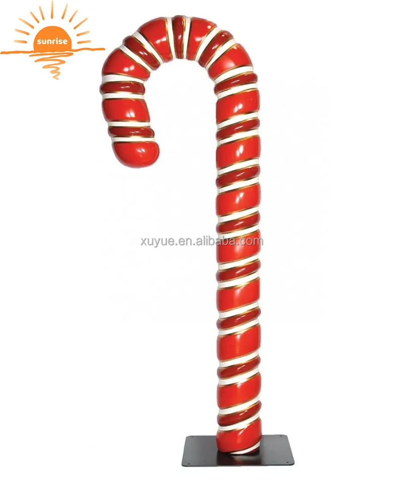 Outdoor Decoration Fiberglass Balloon Candy and Lollipop Sculpture