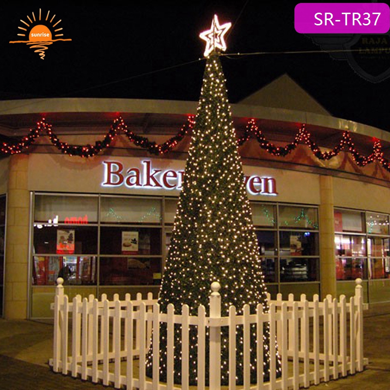 PVC Color LED Giant Waterproof Christmas Tree Commercial Decoration Programmable Outdoor Lighting Music Christmas Decoration