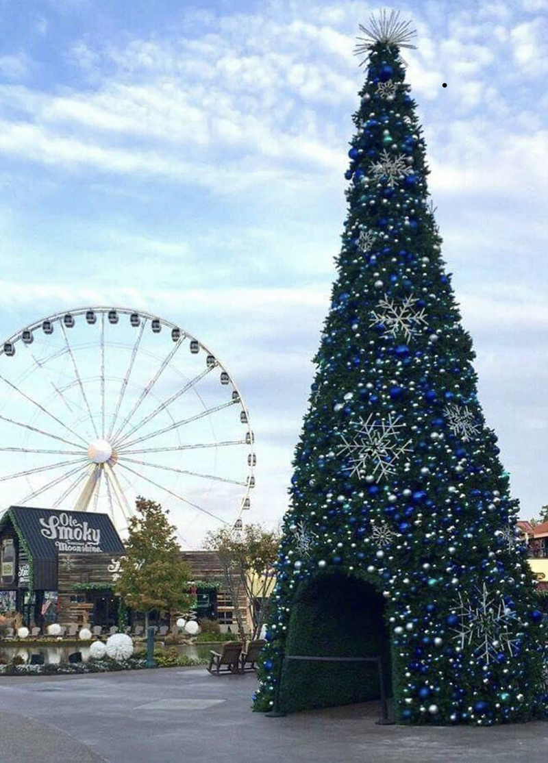 20ft 30ft 40ft 50ft Large Outdoor Artificial Giant  Christmas Tree With Walk Through