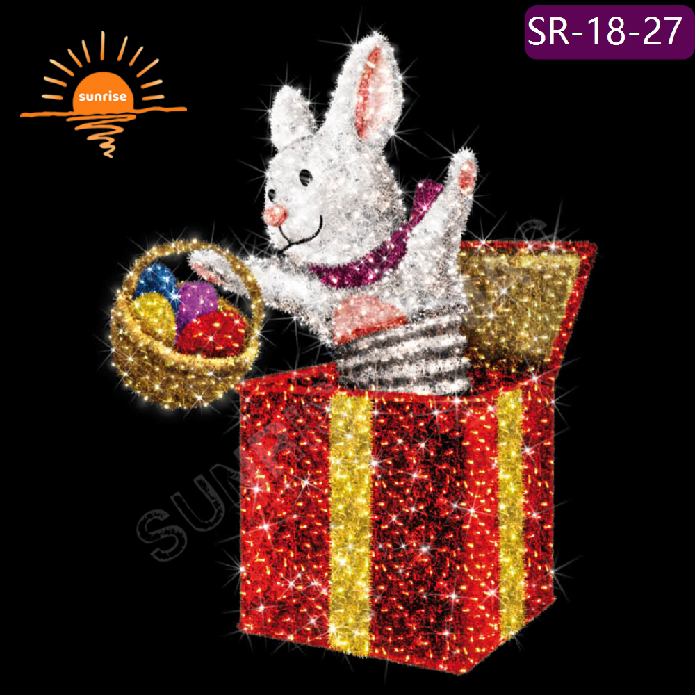 3m 5m Outdoor LED  Lighted Walk Through Large Gift Box Presents pop up santa Shopping Mall Christmas elf Decorations