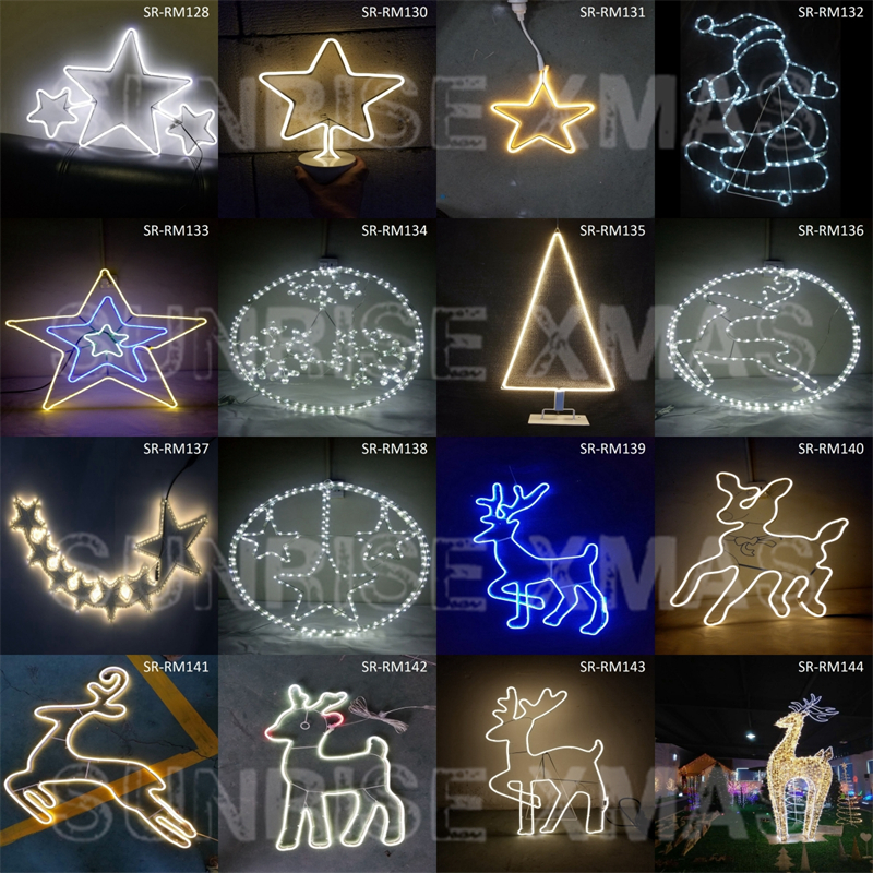2D LED Christmas Santa Light Outdoor Waterproof Luminescence String Lights Motif Light