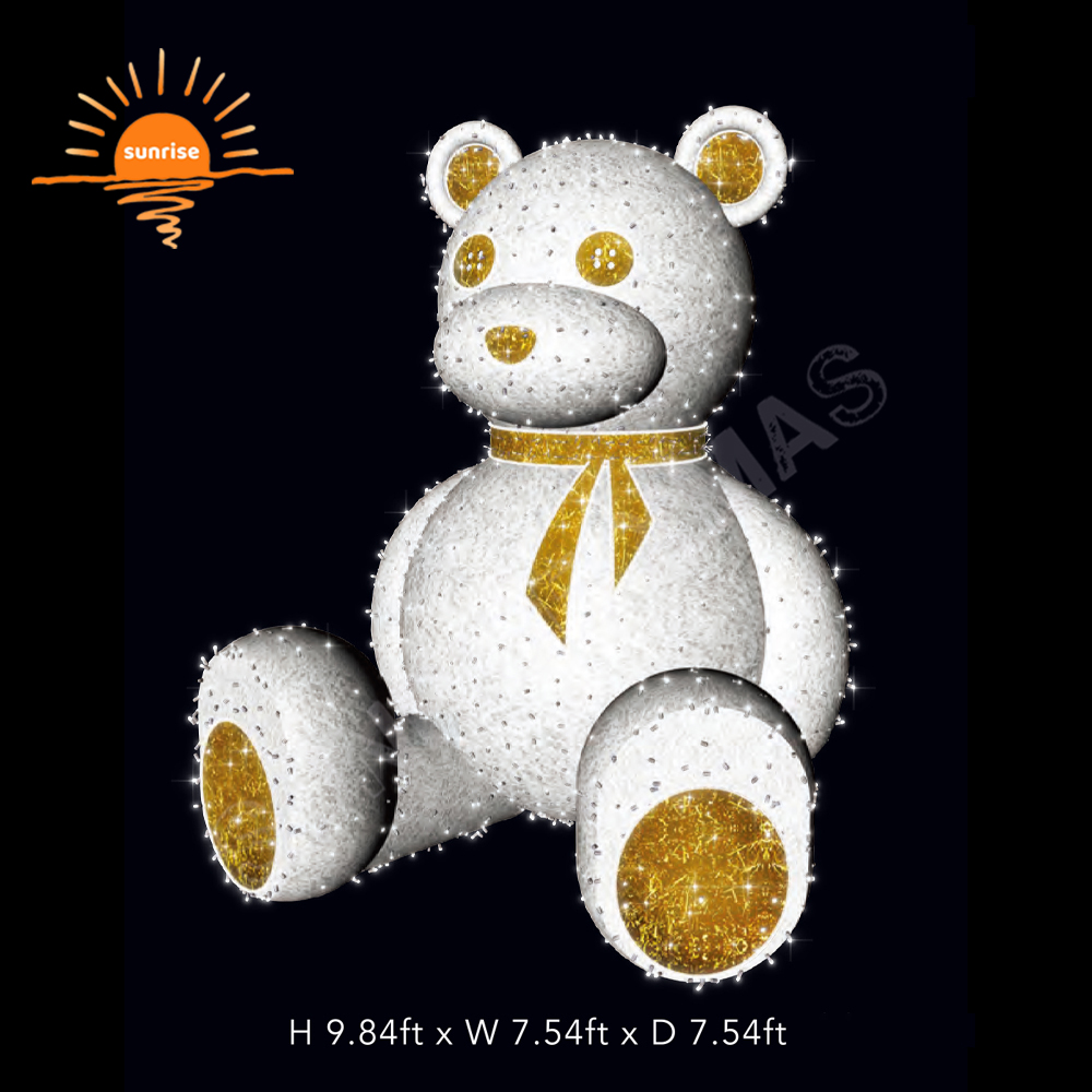 Xmas Commercial Huge Outdoor LED  Lighted Christmas Polar Bear Santa Led Light Large Outdoor Christmas Penguin Decorations
