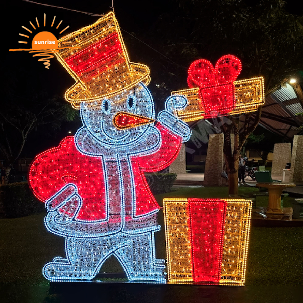 New Design Large LED Reindeer Motif Light Christmas Santa Claus Festival Selfie Station Decor Photo Ops Selfie Ops Decoration