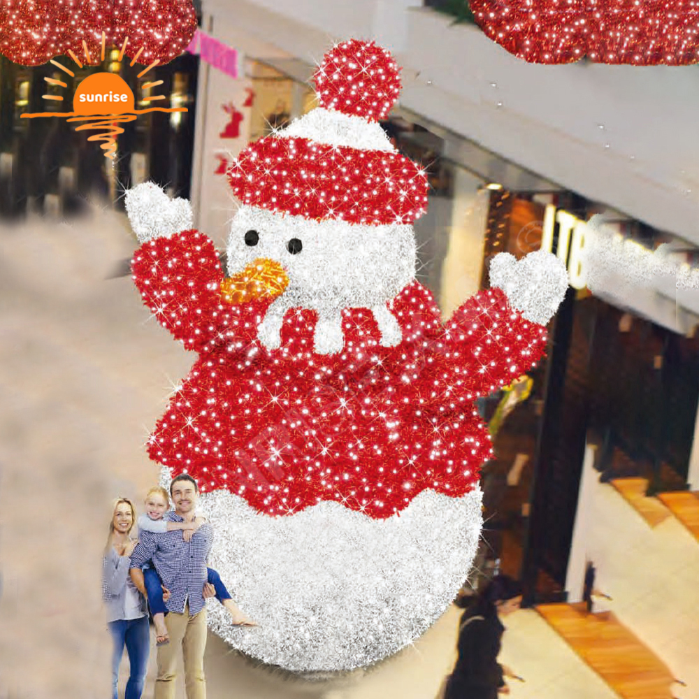 Outdoor 3m 4m Christmas Penguin Decoration Warm White 3D Led Snowman Illuminated Large Polar Bear Large Animal Sculpture Lights