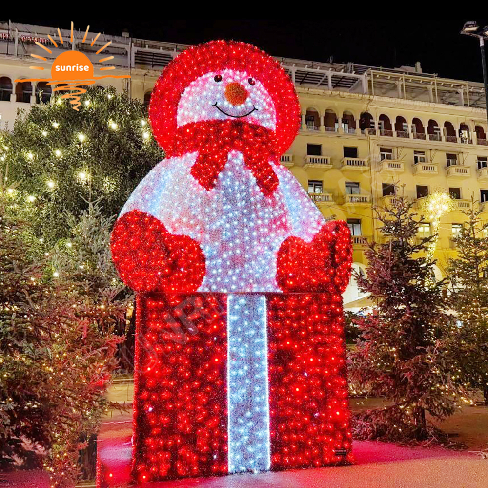 Best Holiday Light Displays Gift Motif Light Christmas Huge Animals Landscape Outdoor Snowmen Decorative Light Show in Stock