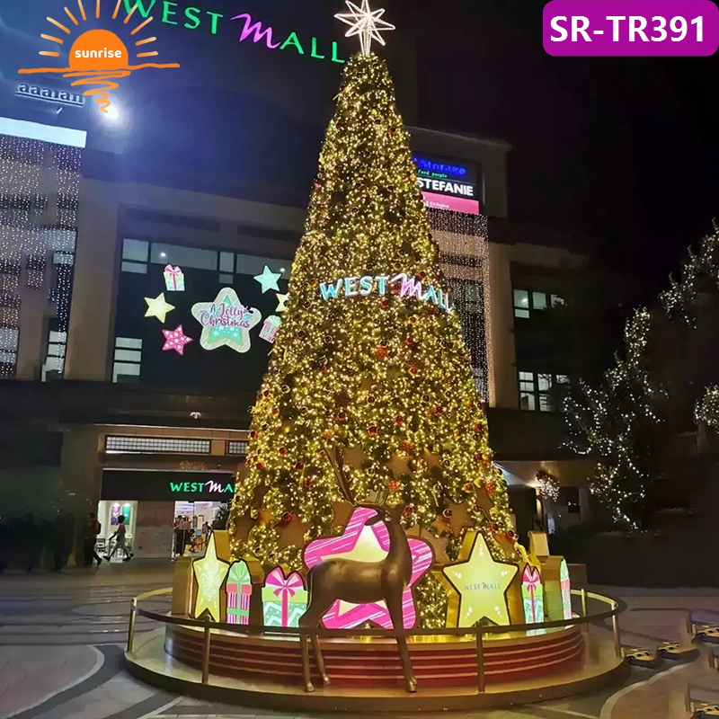 Wholesale Commercial Luxury New Year Decoration LED Smart Music Programmable Christmas Tree Party Holiday Supplies Wholesale
