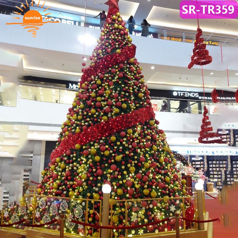 Customized Commercial 5m 6m 7m 10m 15m 20m Large Outdoor Giant Christmas Tree Lighting Color-changing Commercial