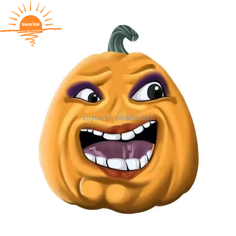 Giant Customizable Plastic Pumpkin Fiberglass Amusement for Halloween Home Decorations for Parties and Outdoor Events