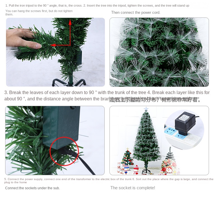 2022 Hot Artificial LED Small Christmas Tree with Light Decoration